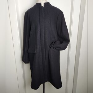 Blue Sky Tailored Wool Overcoat Plus Size